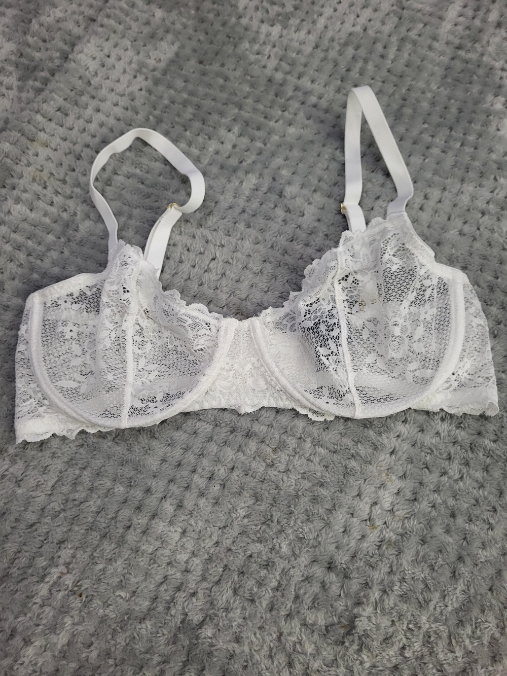 Nwot Natori White Lace Underwire Bra 34D